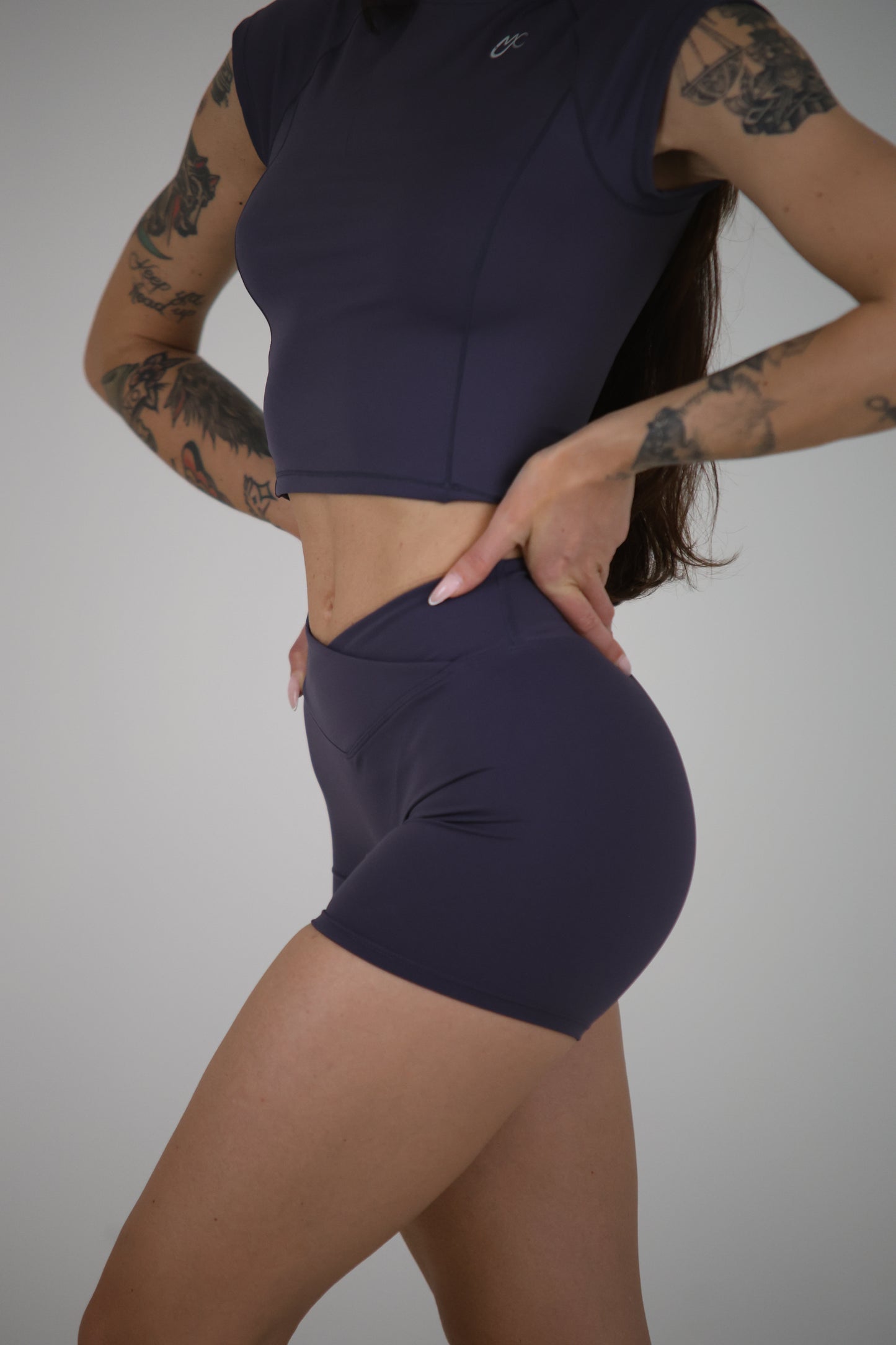 Shorts Luna Blu Grey 2